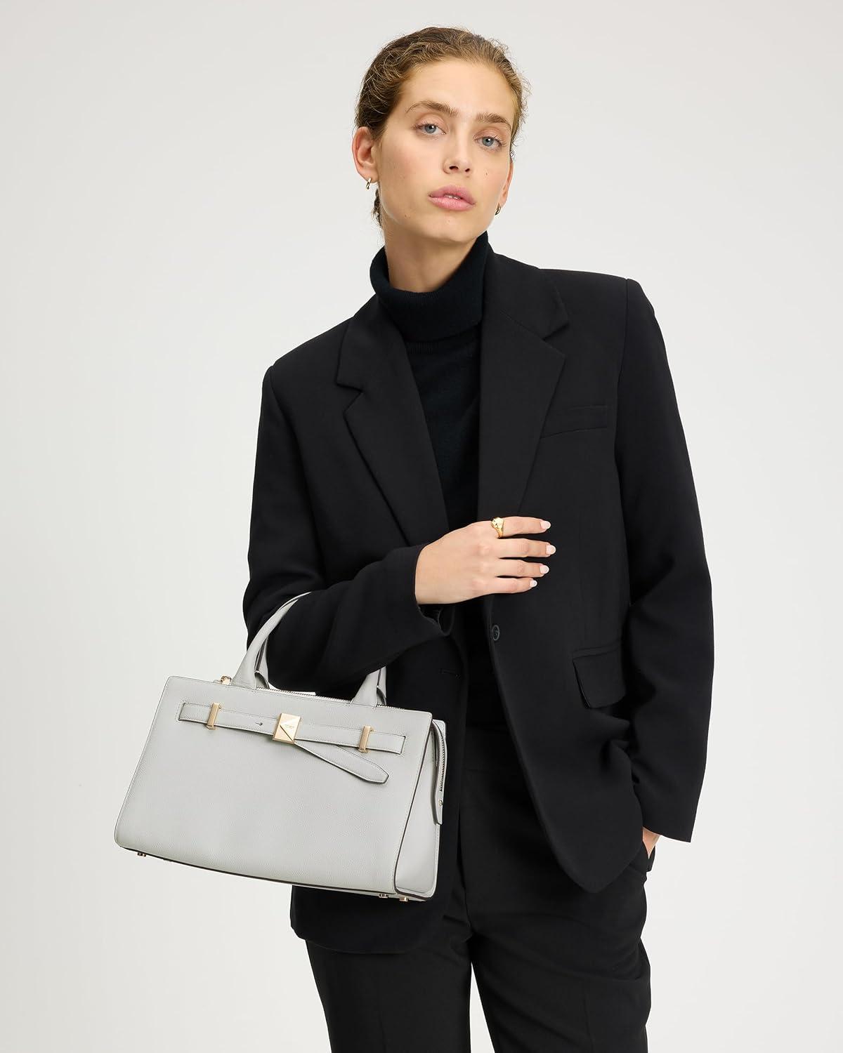 image:imagekate spade new york womens Deco Pebbled Leather Medium SatchelStone Path
