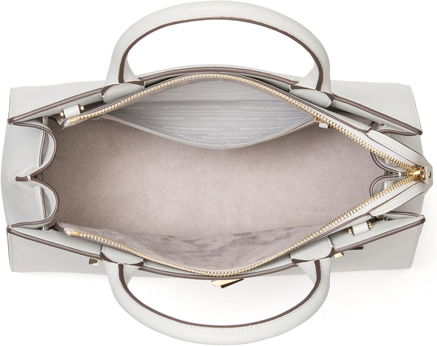 image:imagekate spade new york womens Deco Pebbled Leather Medium SatchelStone Path