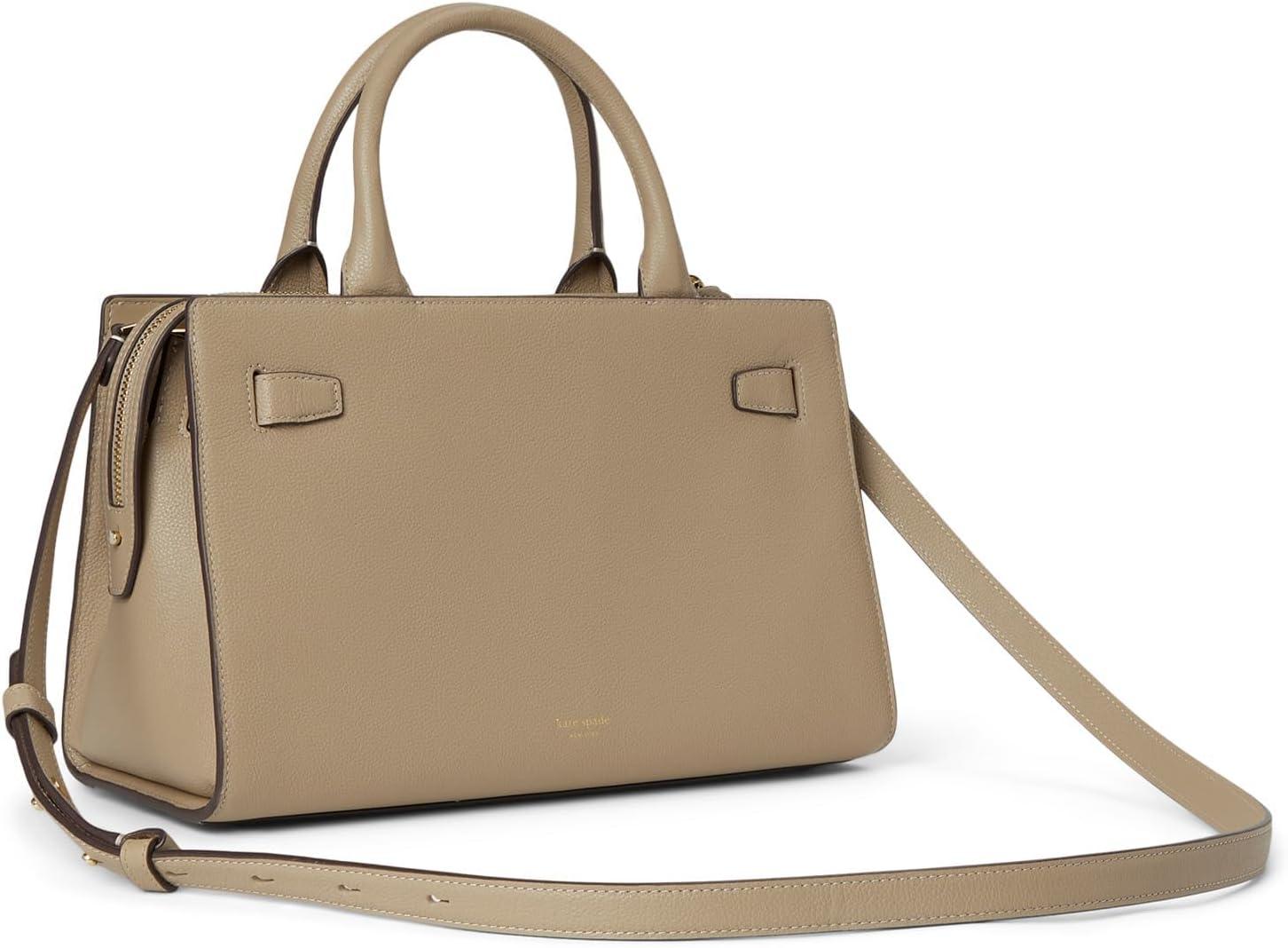 image:imagekate spade new york womens Deco Pebbled Leather Medium SatchelTimeless Taupe