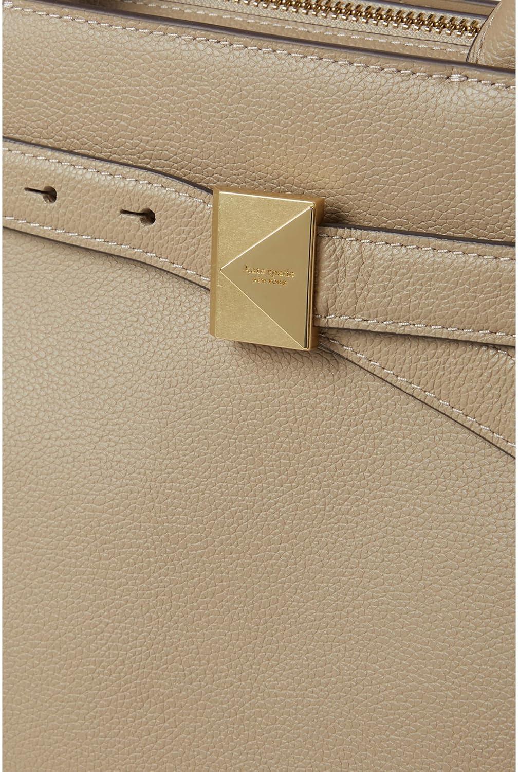image:imagekate spade new york womens Deco Pebbled Leather Medium SatchelTimeless Taupe
