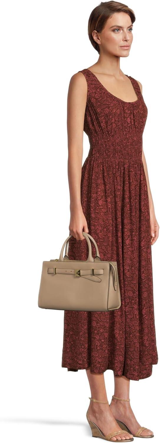 image:imagekate spade new york womens Deco Pebbled Leather Medium SatchelTimeless Taupe