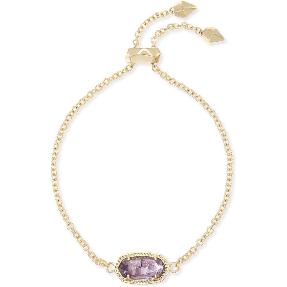 image:imageKendra Scott Elaina Adjustable Chain Bracelet for Women Fashion Jewelry GoldPlatedGOLD AMETHYST