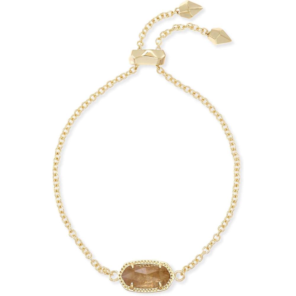 image:imageKendra Scott Elaina Adjustable Chain Bracelet for Women Fashion Jewelry GoldPlatedGOLD ORANGE CITRINE QUARTZ