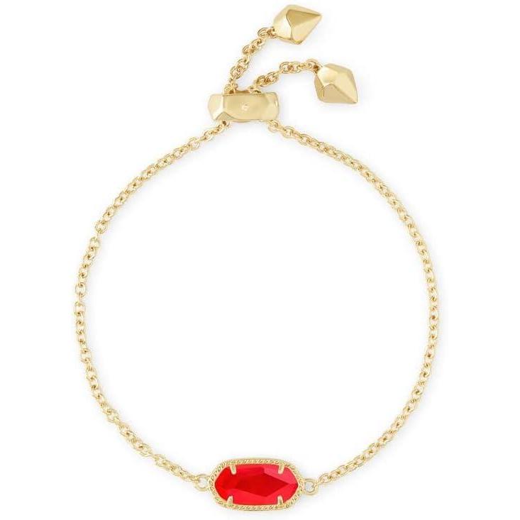 image:imageKendra Scott Elaina Adjustable Chain Bracelet for Women Fashion Jewelry GoldPlatedGOLD RED ILLUSION