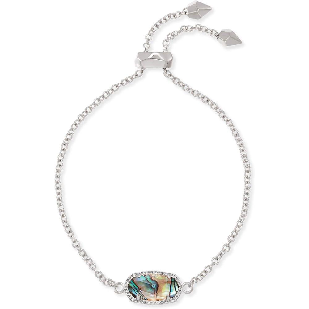 image:imageKendra Scott Elaina Adjustable Chain Bracelet for Women Fashion Jewelry GoldPlatedRHODIUM ABALONE SHELL