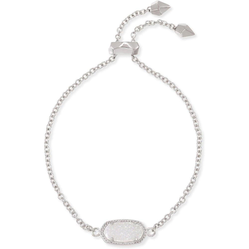 image:imageKendra Scott Elaina Adjustable Chain Bracelet for Women Fashion Jewelry GoldPlatedRHODIUM IRIDESCENT DRUSY