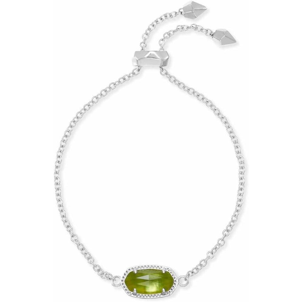 image:imageKendra Scott Elaina Adjustable Chain Bracelet for Women Fashion Jewelry GoldPlatedRHODIUM PERIDOT ILLUSION