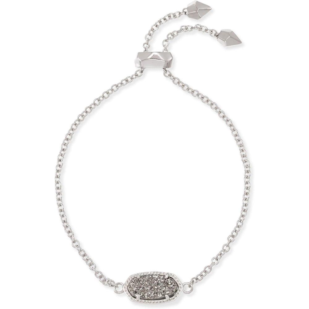 image:imageKendra Scott Elaina Adjustable Chain Bracelet for Women Fashion Jewelry GoldPlatedRHODIUM PLATINUM DRUSY
