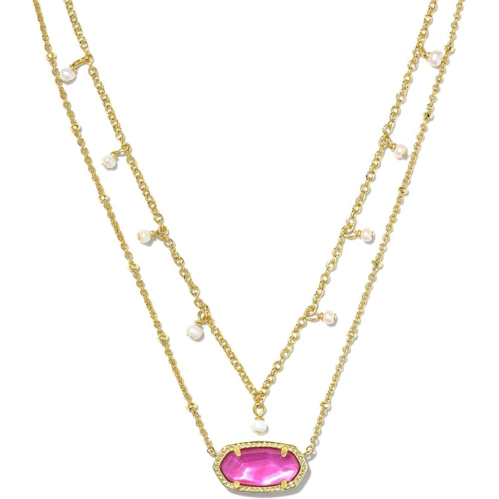 image:imageKendra Scott Womens Elisa Pearl Multi Strand Necklace Gold Azalea Illusion One size