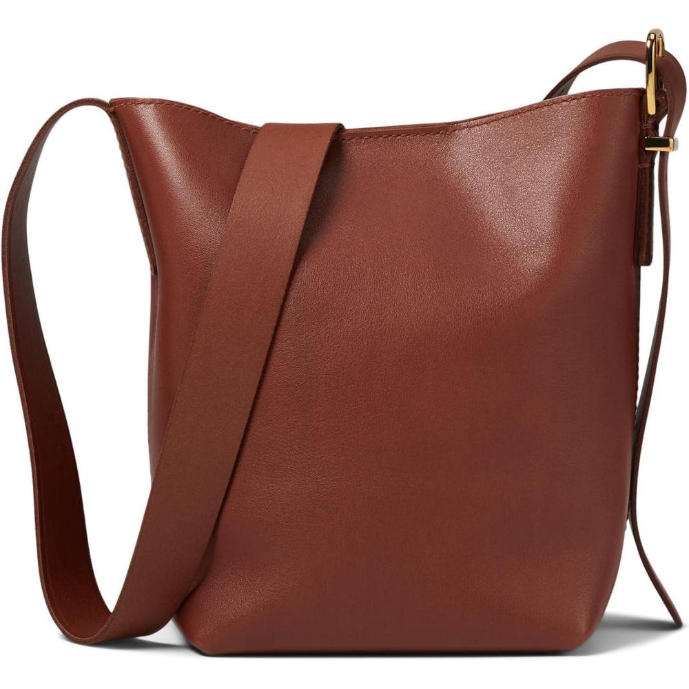 image:imageMadewell Womens The Essential Mini Bucket Tote in Leather Warm Cinnamon Small