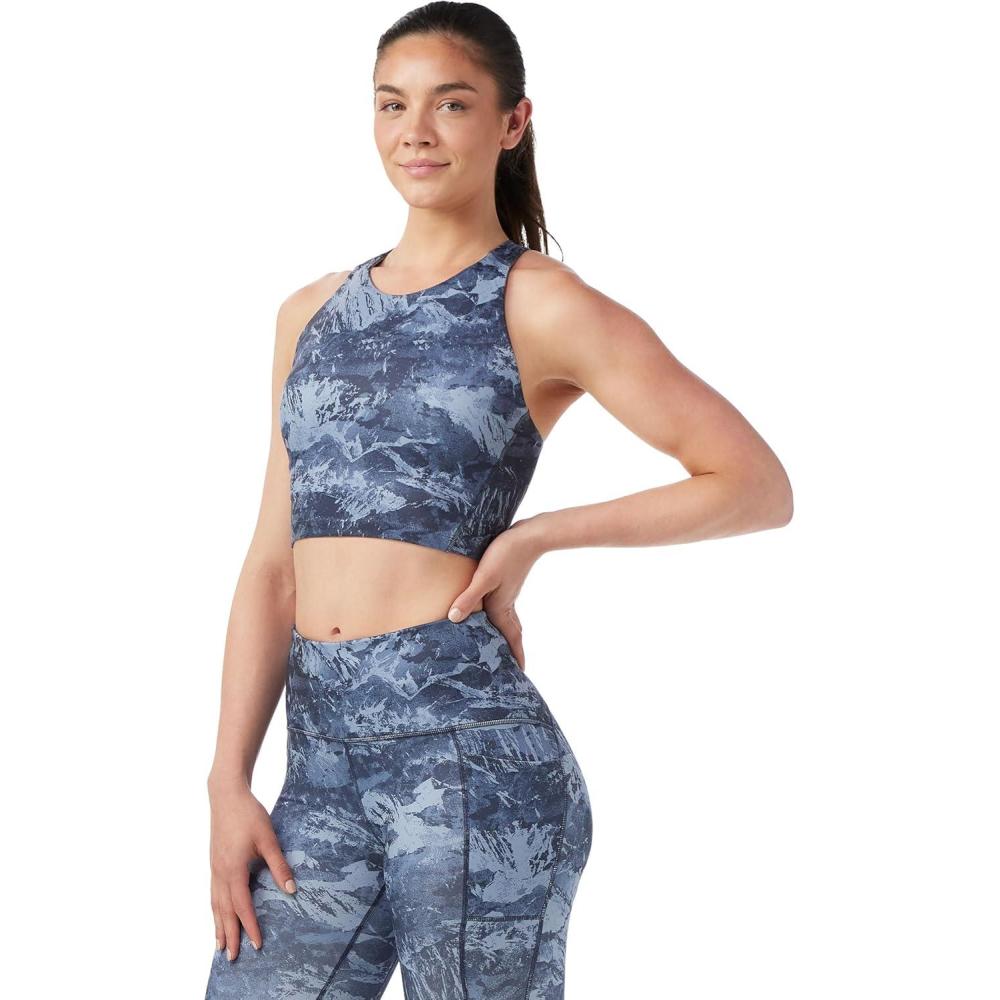 image:imageSmartWool Womens Active Crop BraNightfall Blue Mountain
