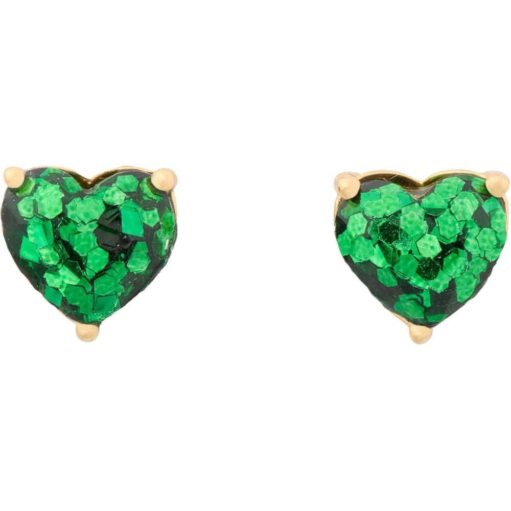 image:imagekate spade new york My Love Heart StudsGreenGold