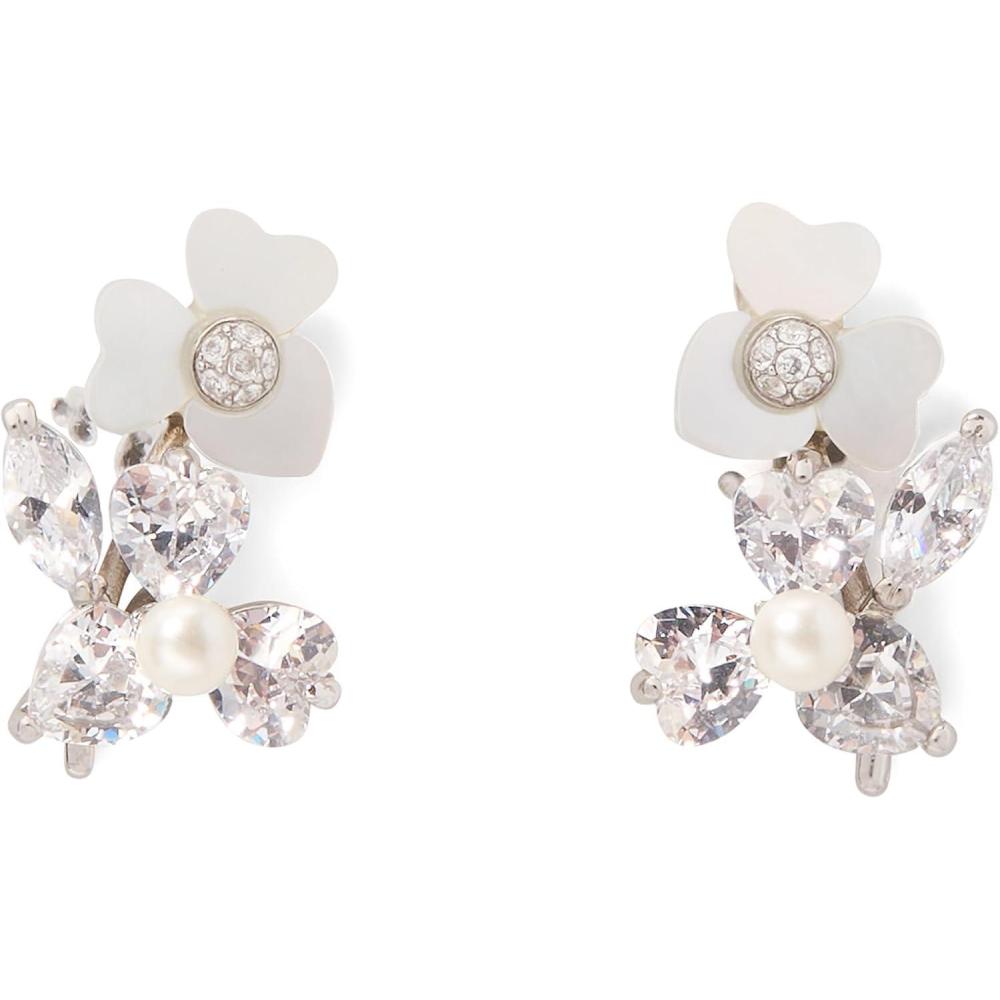 image:imagekate spade new york Precious Pansy Cluster EarringsCreamSilver Studs