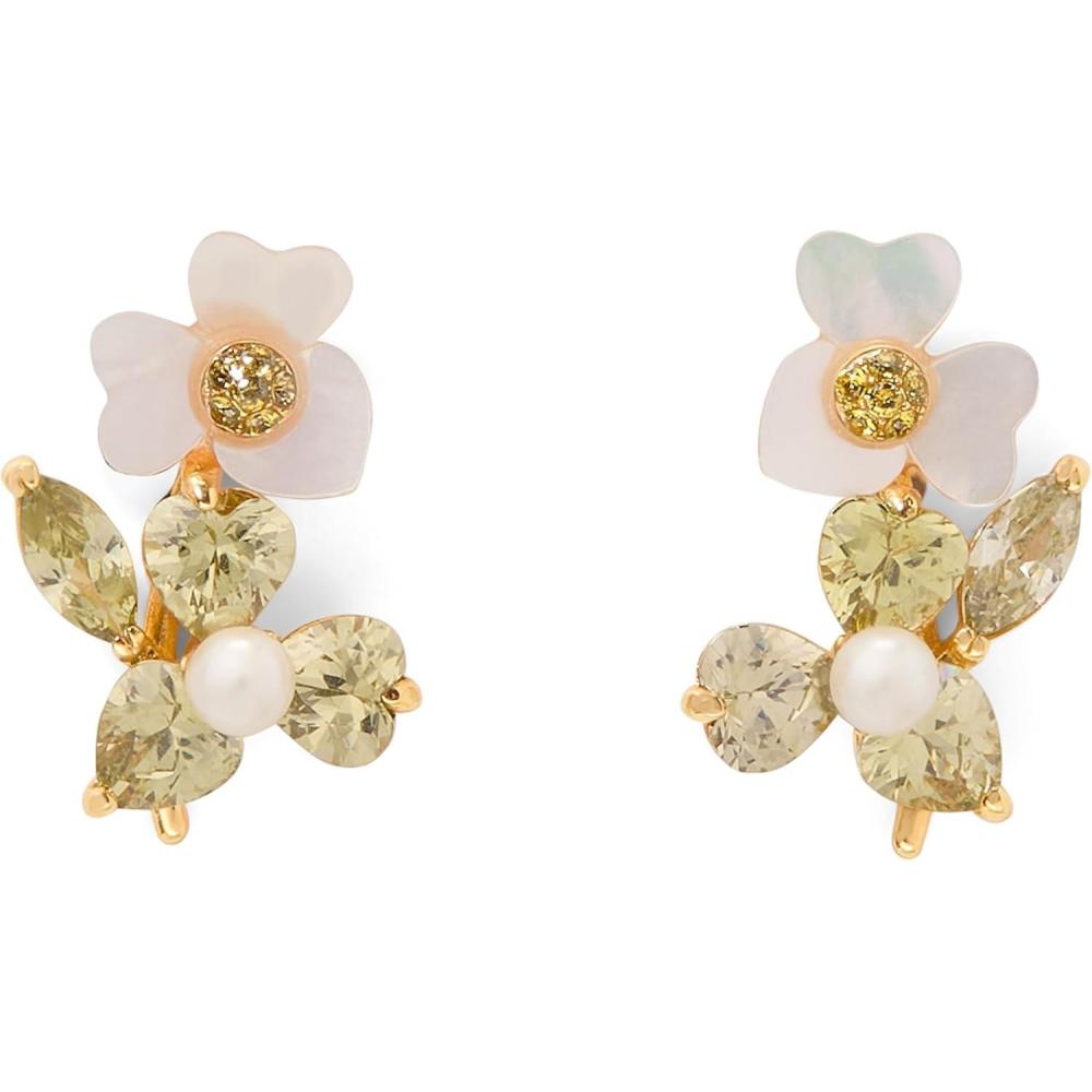 image:imagekate spade new york Precious Pansy Cluster EarringsGreen Studs