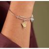 Alex and Ani Food Expandable Bangle for Women, You Have a Pizza My Heart Charm, Shiny Silver Finish, 2 to 3.5 in