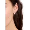 kate spade new york My Love Heart Huggies(Clear/Gold Studs)