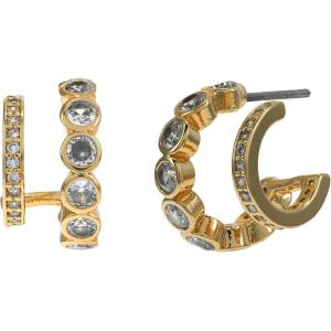kate spade new york Dazzle Double Huggies(Clear/Gold)
