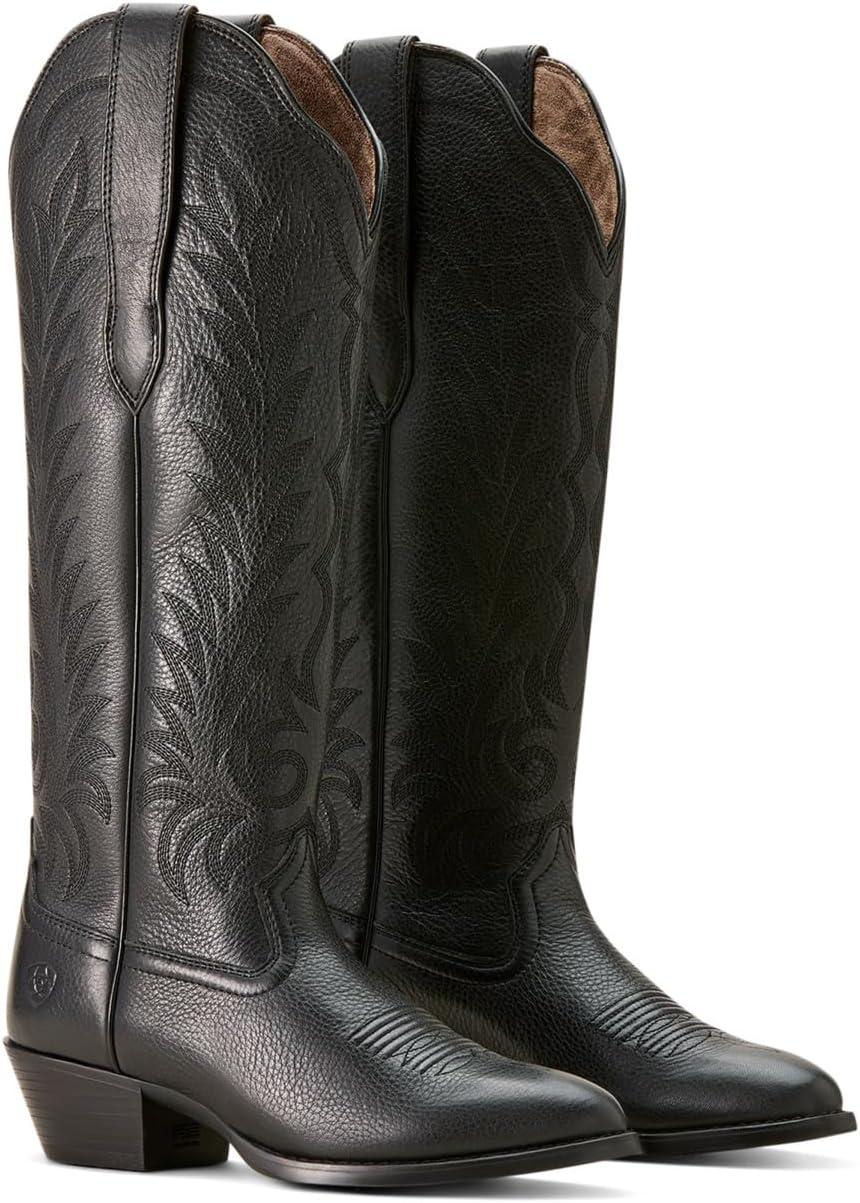 image:imageARIAT womens Heritage R Toe Tall Stretchfit Western BootBlack Deertan