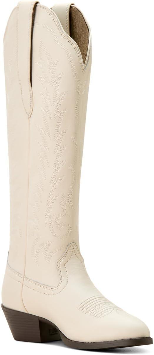 image:imageARIAT womens Heritage R Toe Tall Stretchfit Western BootBright Cream