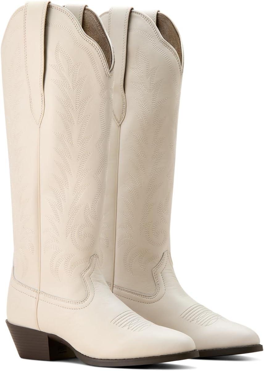 image:imageARIAT womens Heritage R Toe Tall Stretchfit Western BootBright Cream