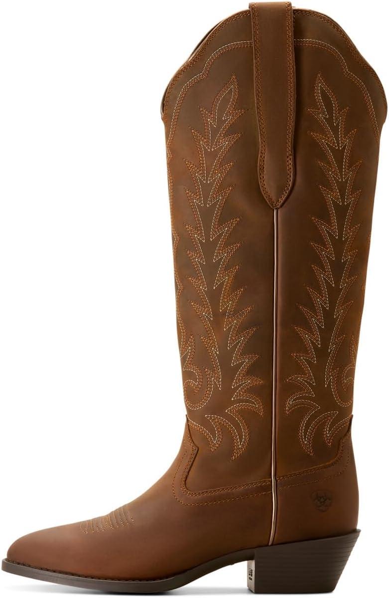 image:imageARIAT womens Heritage R Toe Tall Stretchfit Western BootDistressed Brown
