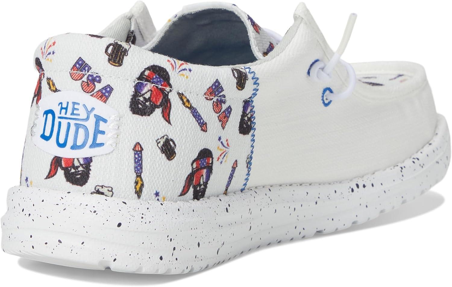 image:imageHEYDUDE Mens Wally Funk Americana PartyWhiteMulti