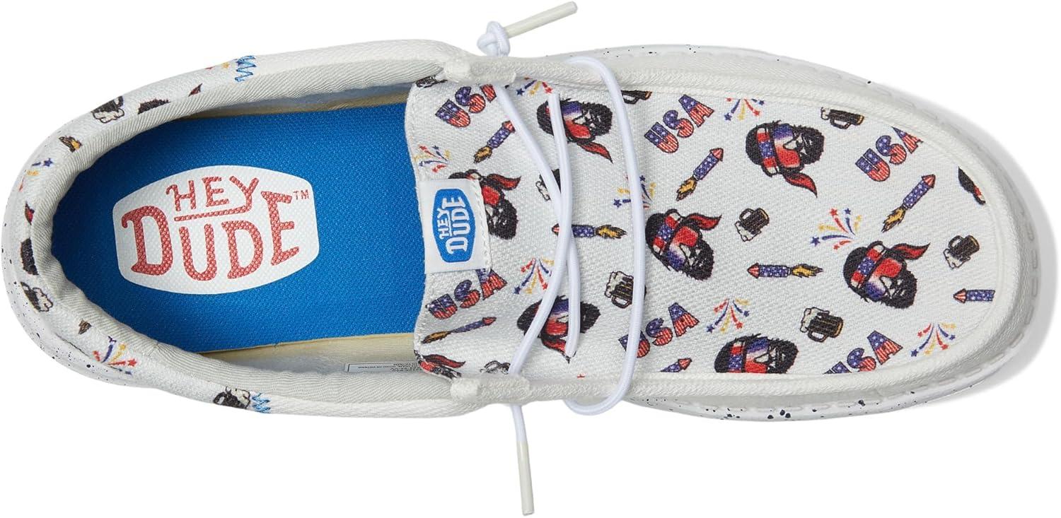 image:imageHEYDUDE Mens Wally Funk Americana PartyWhiteMulti