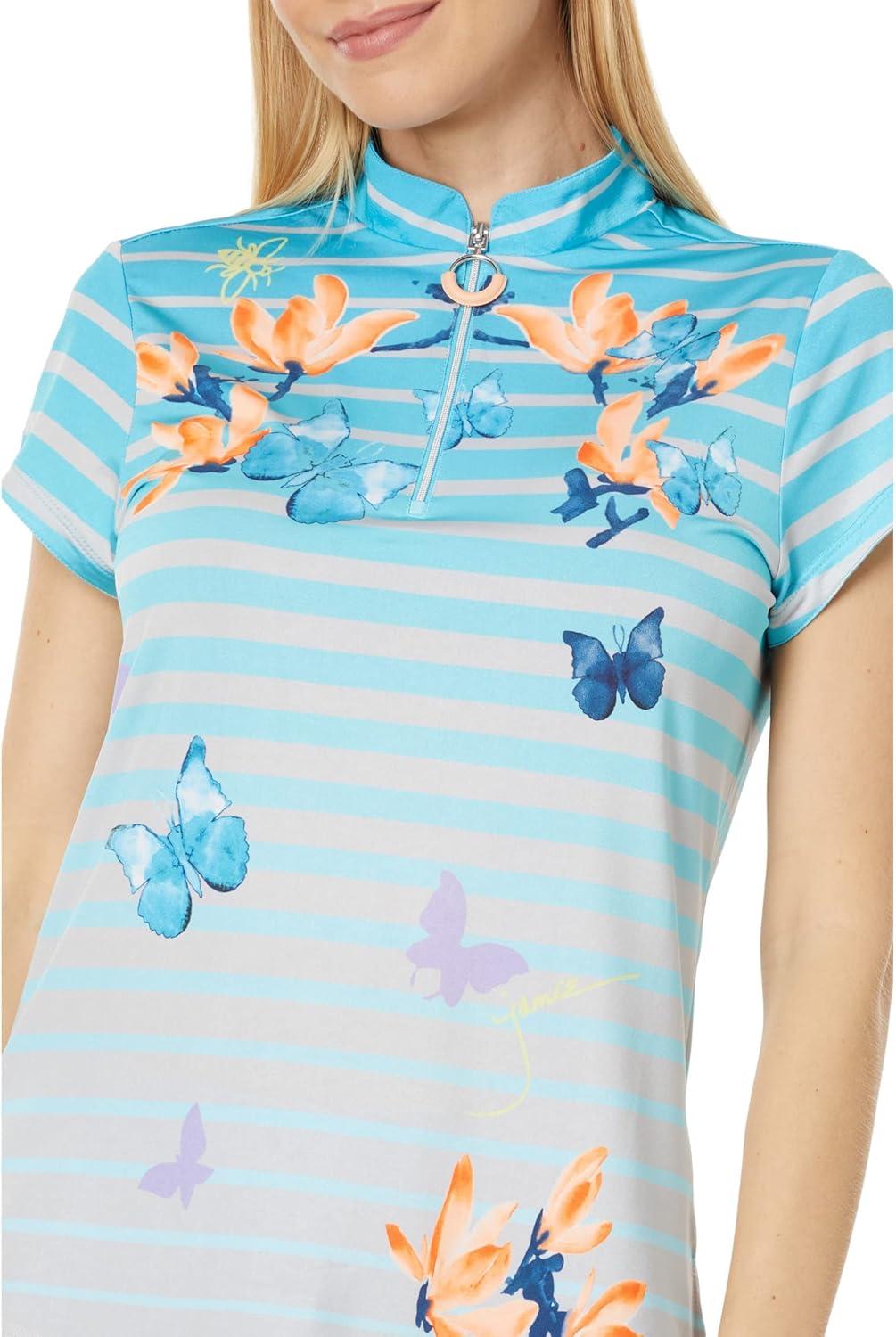 image:imageJamie Sadock Papillon Print TopCadiz Blue