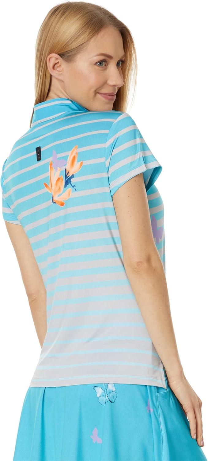 image:imageJamie Sadock Papillon Print TopCadiz Blue