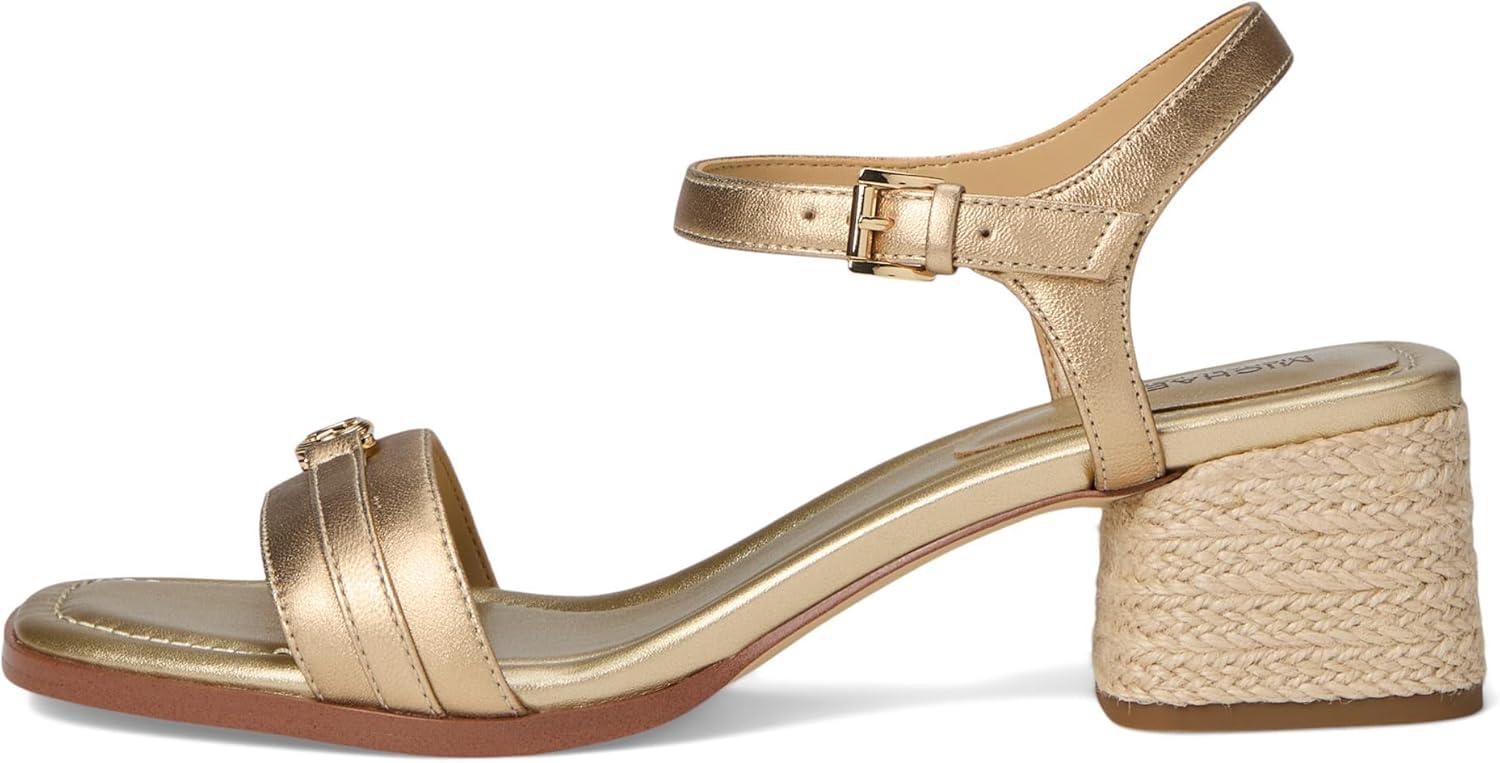 image:imageMichael Kors womens Mandy Mid SandalPale Gold