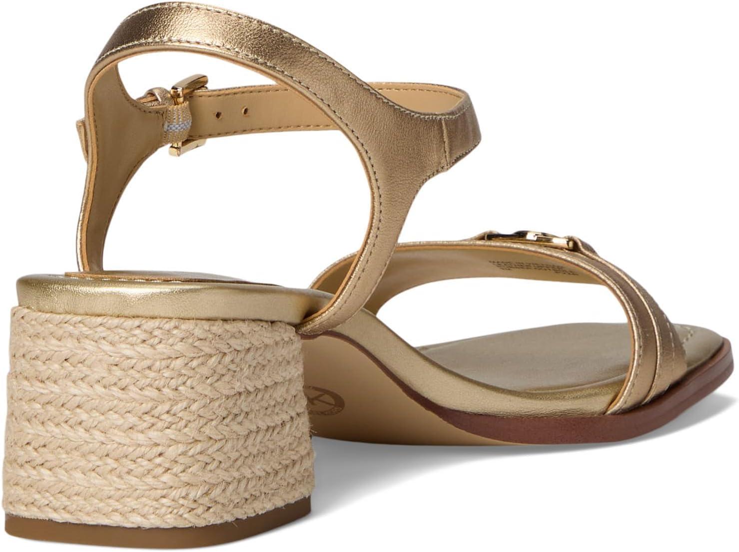 image:imageMichael Kors womens Mandy Mid SandalPale Gold