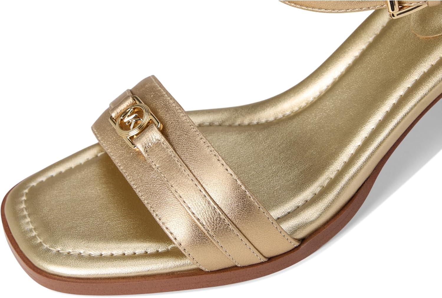 image:imageMichael Kors womens Mandy Mid SandalPale Gold