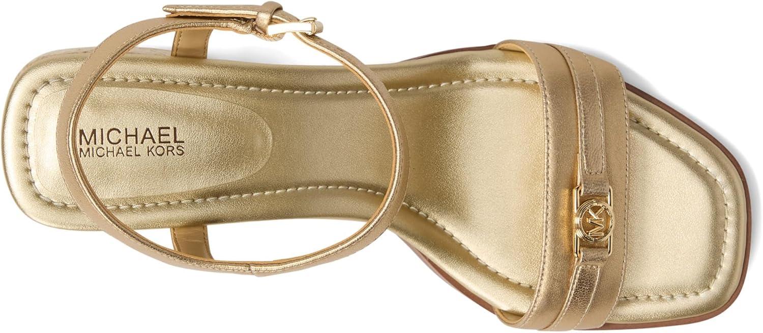image:imageMichael Kors womens Mandy Mid SandalPale Gold