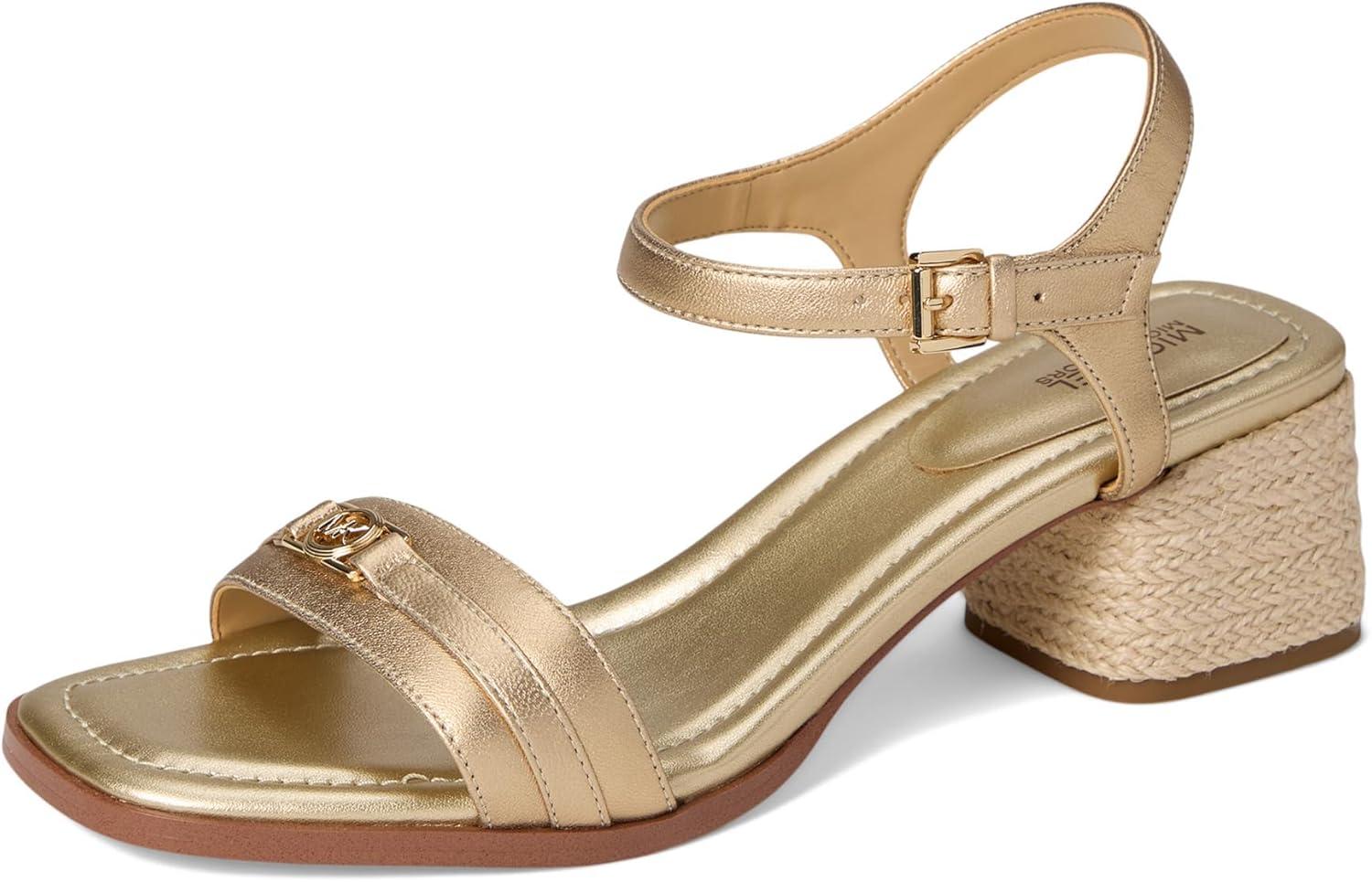 image:imageMichael Kors womens Mandy Mid SandalPale Gold