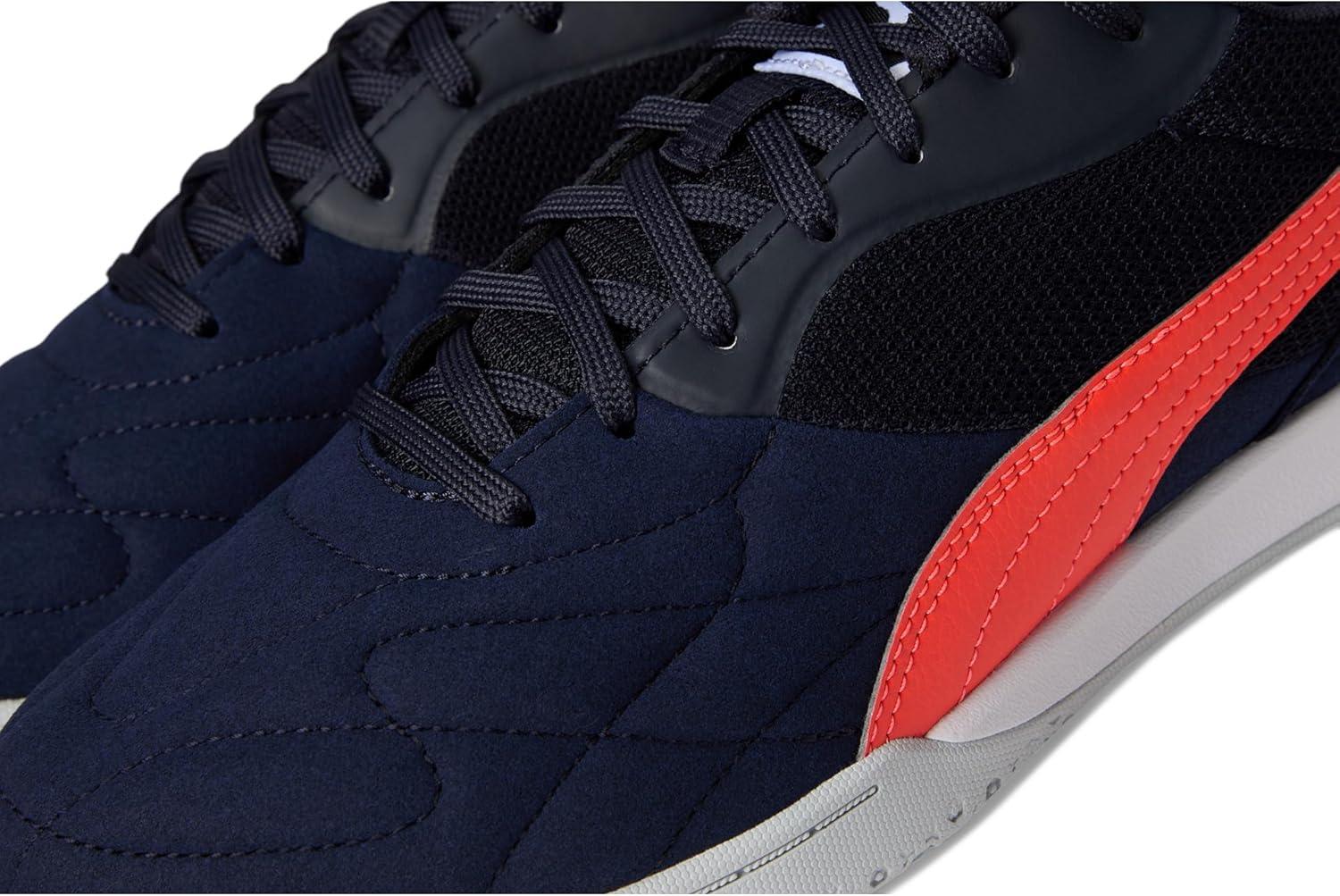image:imagePuma Mens King Top Indoor Trainer Soccer ShoesNew Navyglowing Redsilver Mist