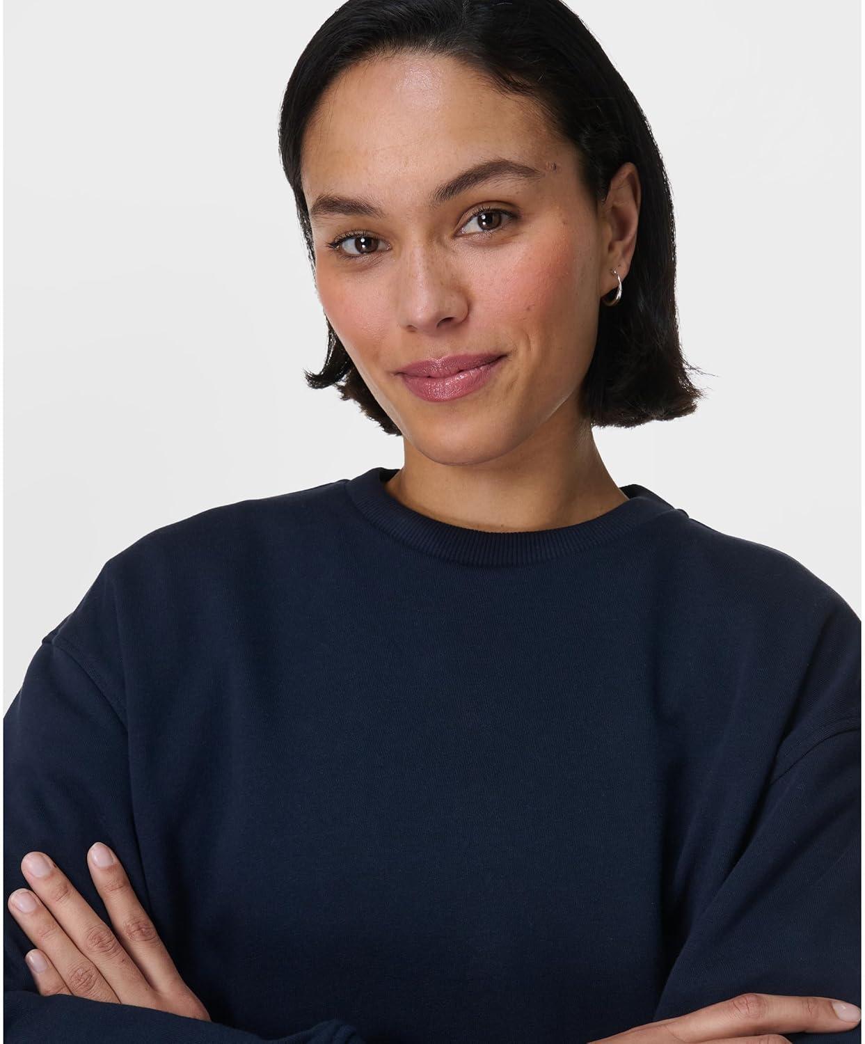 image:imageSweaty Betty Womens Explore More Longline SweatshirtNavy Blue