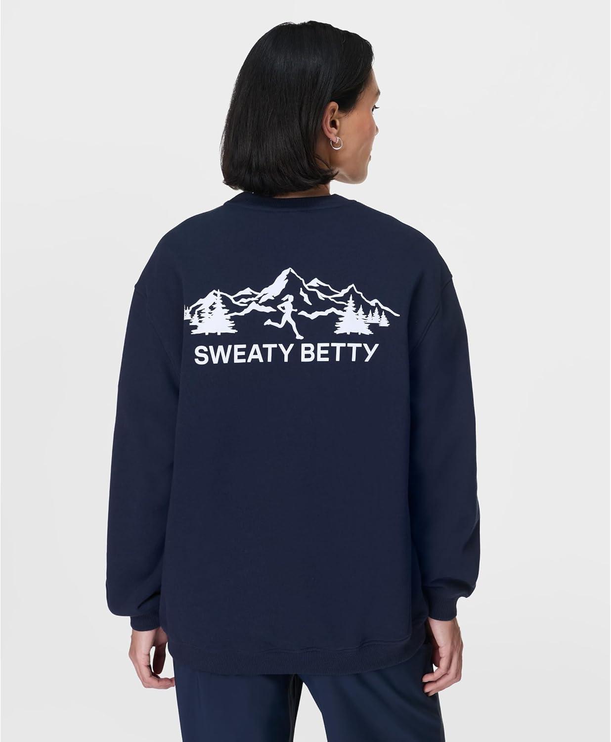 image:imageSweaty Betty Womens Explore More Longline SweatshirtNavy Blue