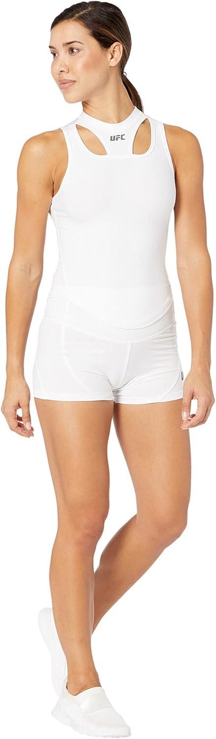 image:imageUFC Sleeveless Cutout Workout Top for Women Blended Fabric Sleeveless Design Cutout DetailingWhite