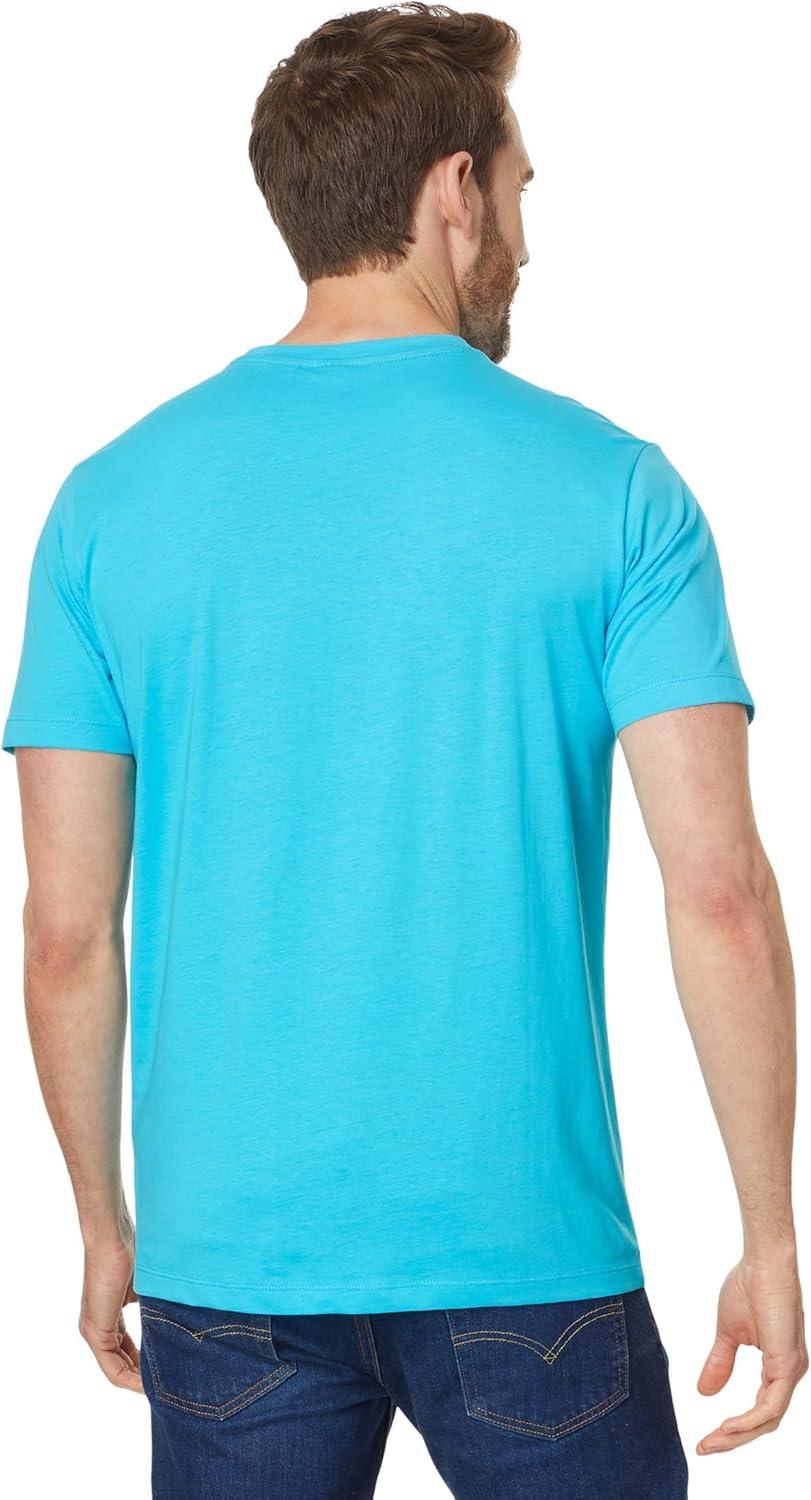 image:imageUS Polo Assn Mens Short Sleeve Colorblock Stripe Crew Neck Jersey Tee ShirtBlue Sea