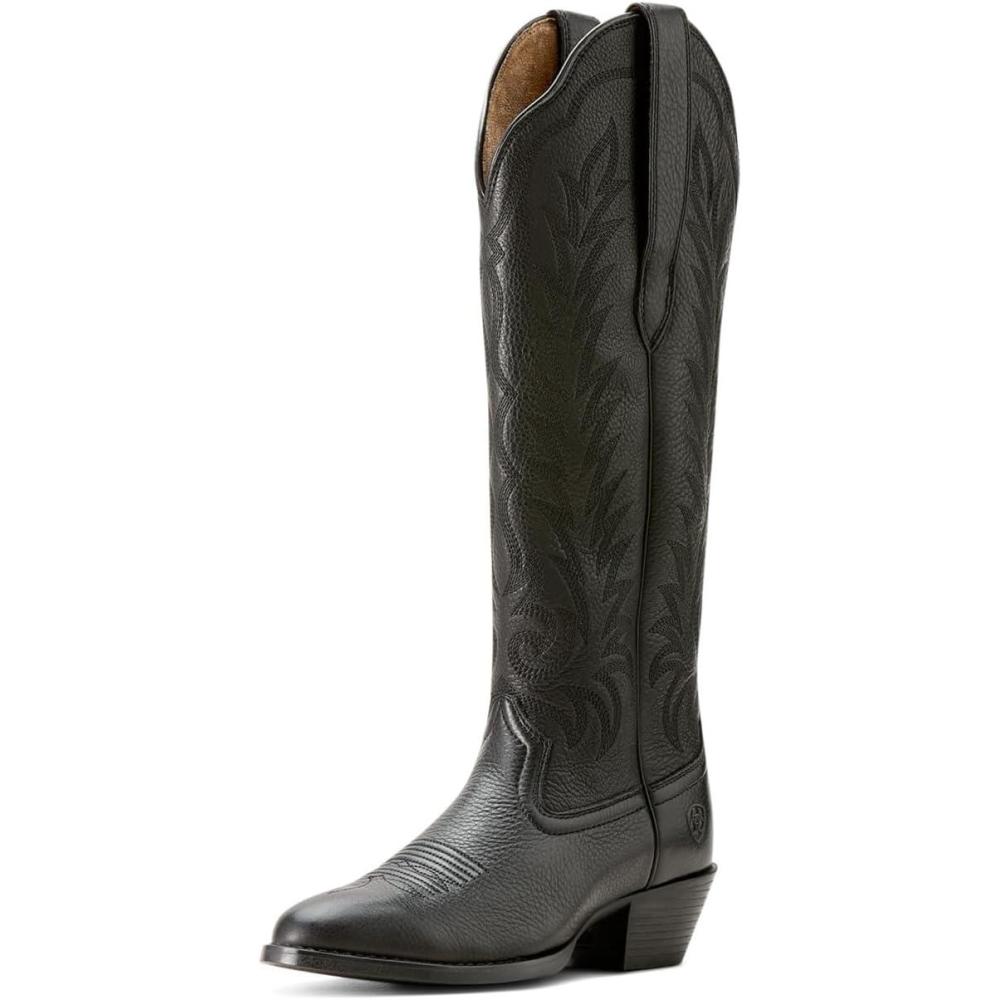 image:imageARIAT womens Heritage R Toe Tall Stretchfit Western BootBlack Deertan