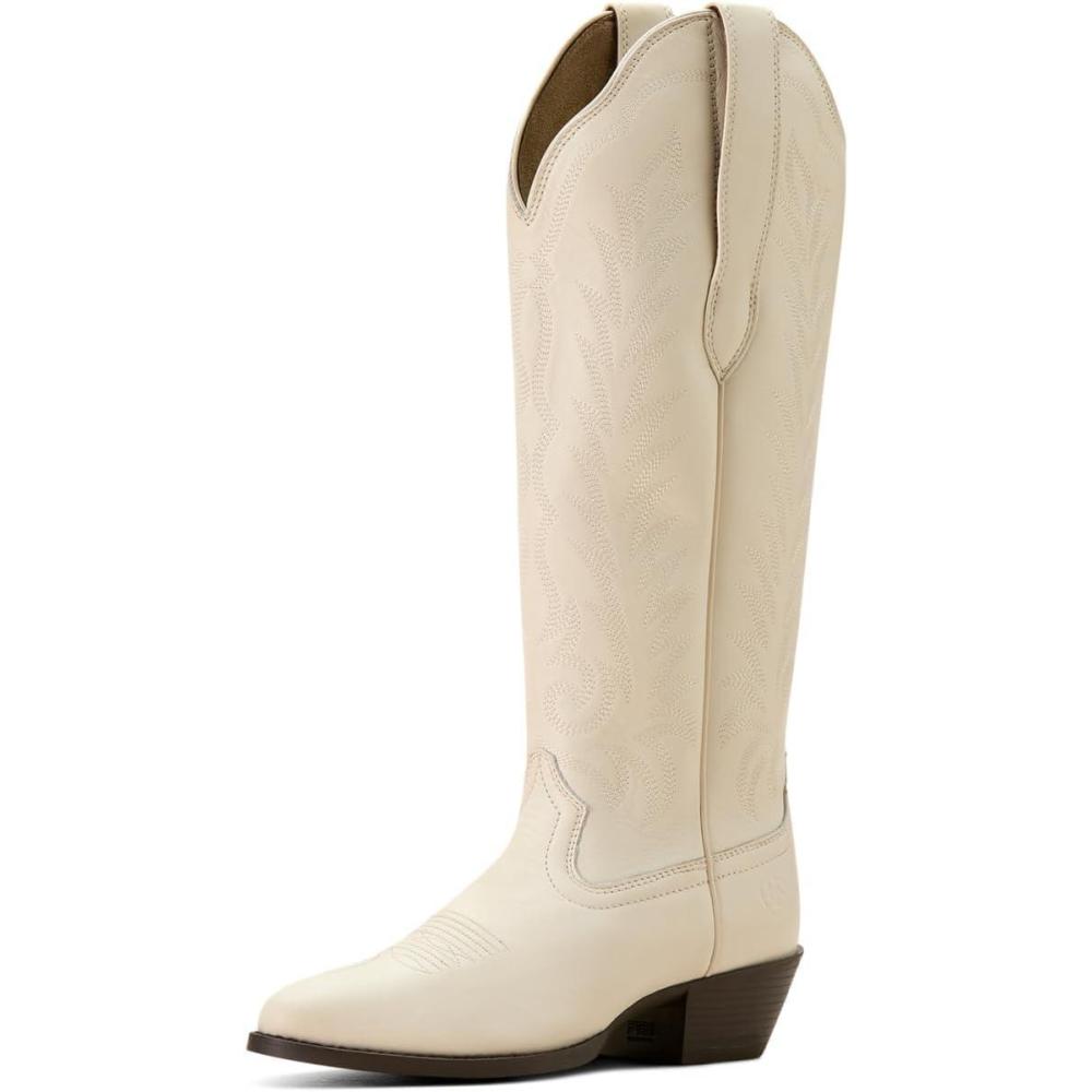 image:imageARIAT womens Heritage R Toe Tall Stretchfit Western BootBright Cream