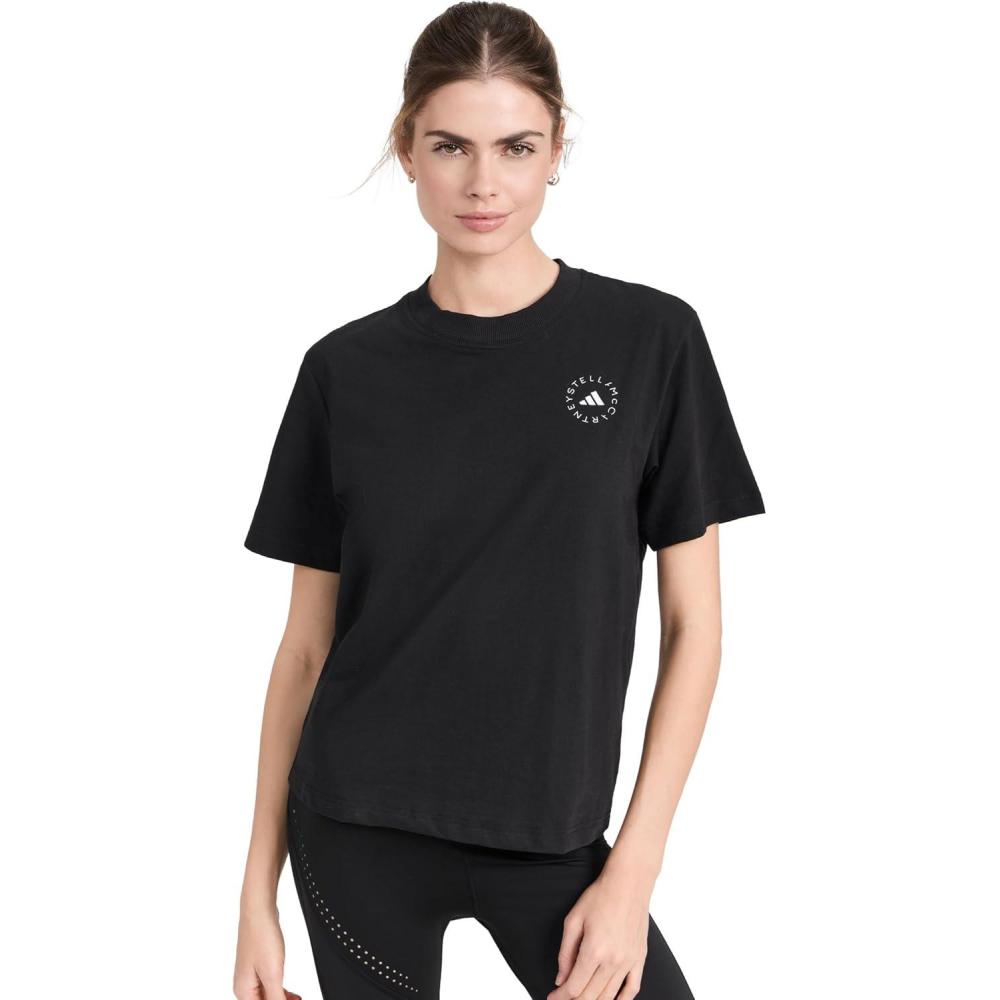 image:imageStella McCartney Adidas Womens TrueCasuals Regular Sportswear TShirtBlack