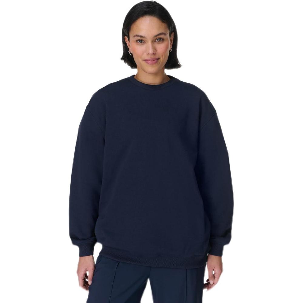 image:imageSweaty Betty Womens Explore More Longline SweatshirtNavy Blue