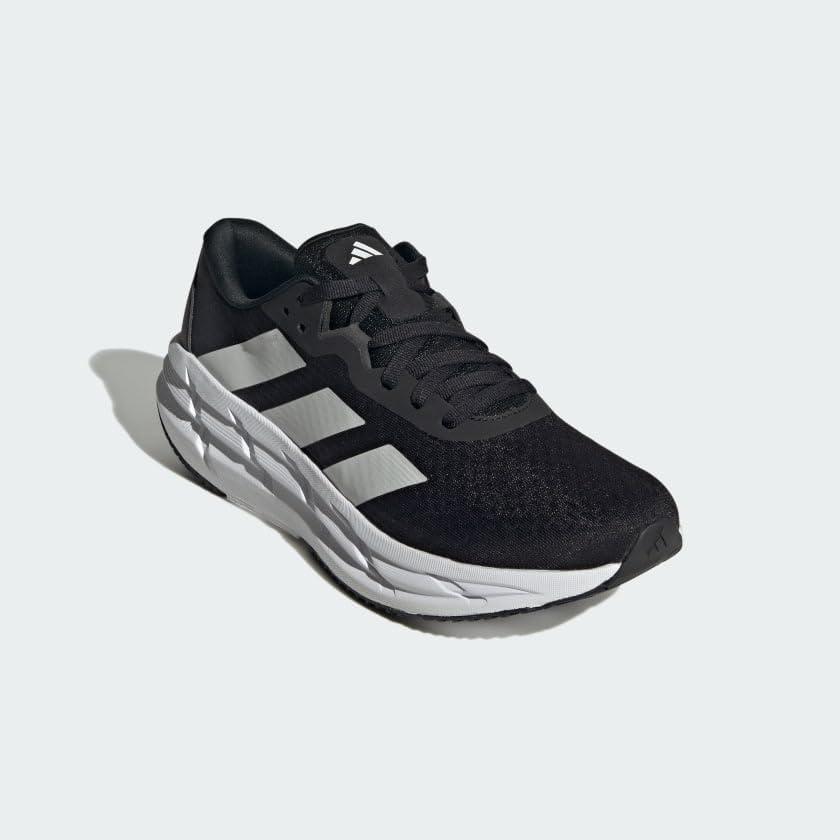 image:imageAdidas Mens Adistar 3 Running ShoesBlackWhiteGrey