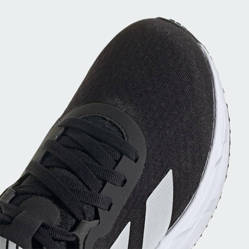 image:imageAdidas Mens Adistar 3 Running ShoesBlackWhiteGrey