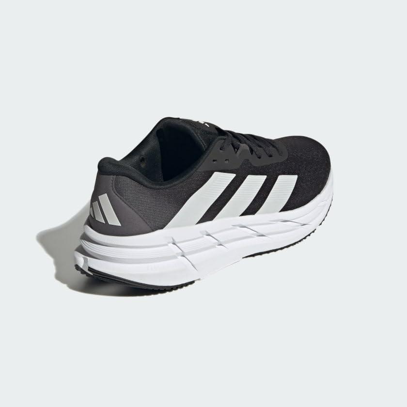 image:imageAdidas Mens Adistar 3 Running ShoesBlackWhiteGrey