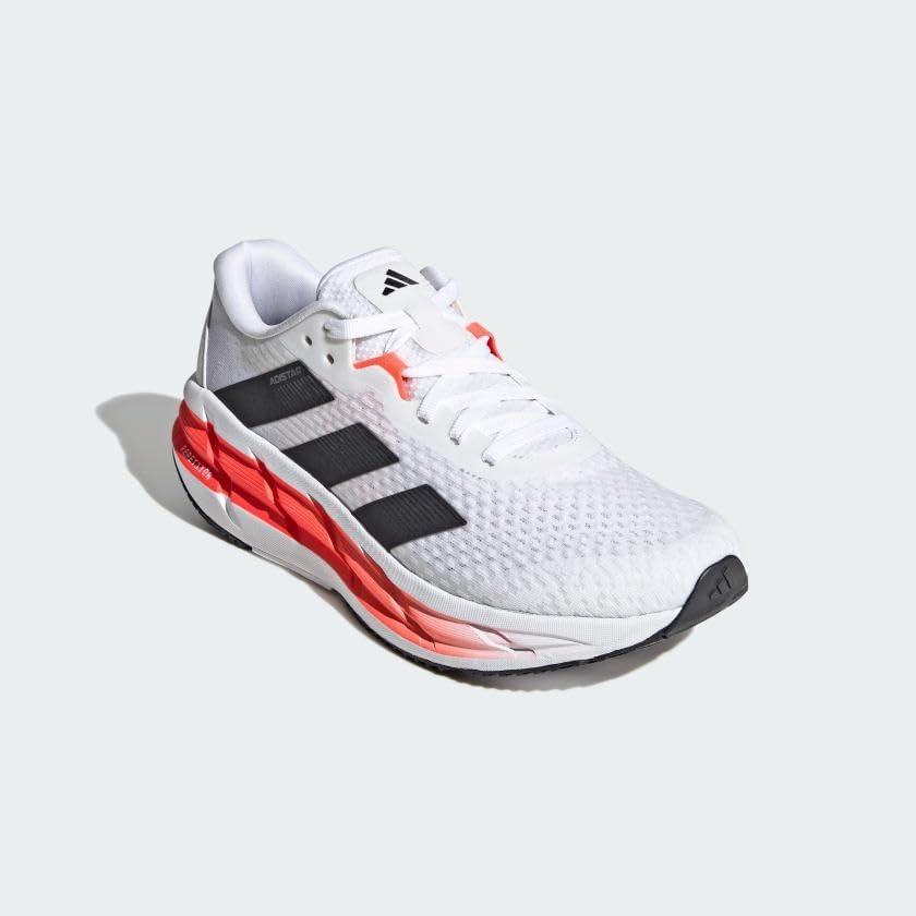 image:imageAdidas Mens Adistar 3 Running ShoesWhiteBlackSolar Red