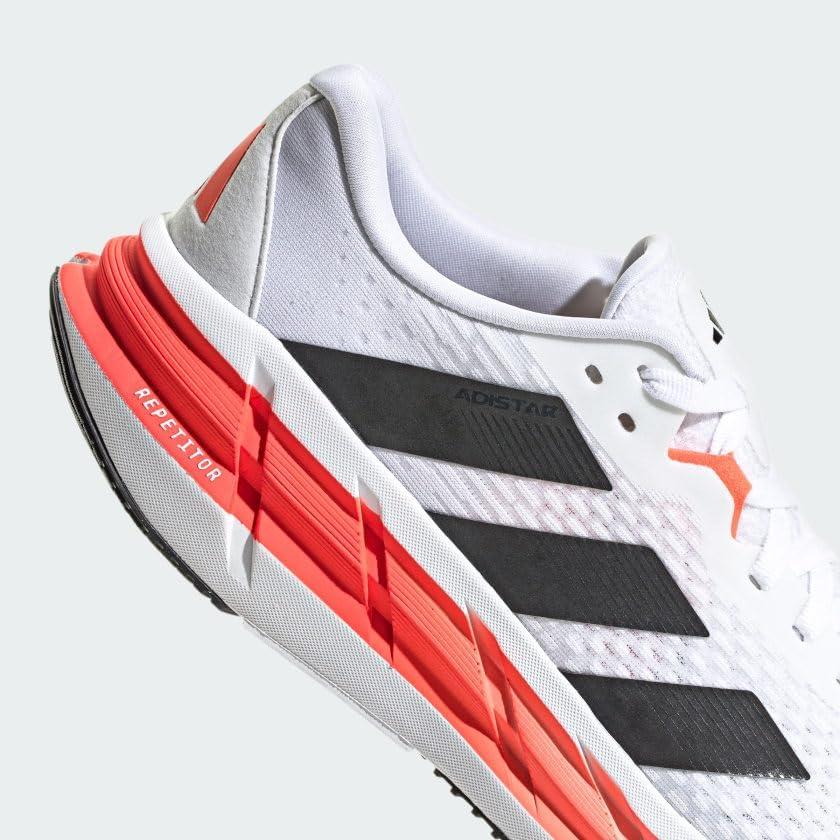 image:imageAdidas Mens Adistar 3 Running ShoesWhiteBlackSolar Red