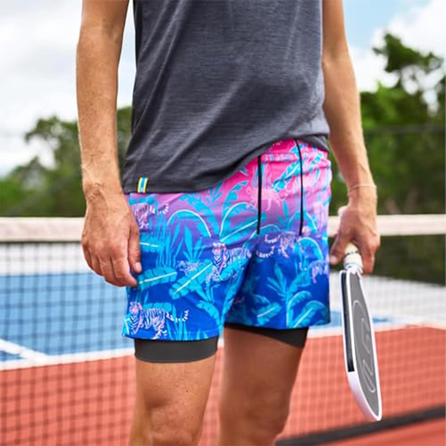 image:imageChubbies Ultimate Training Shorts Mens Gym Shorts and Activewear AntiChafing Compression Liner Elastic Waist 5 PocketsPink
