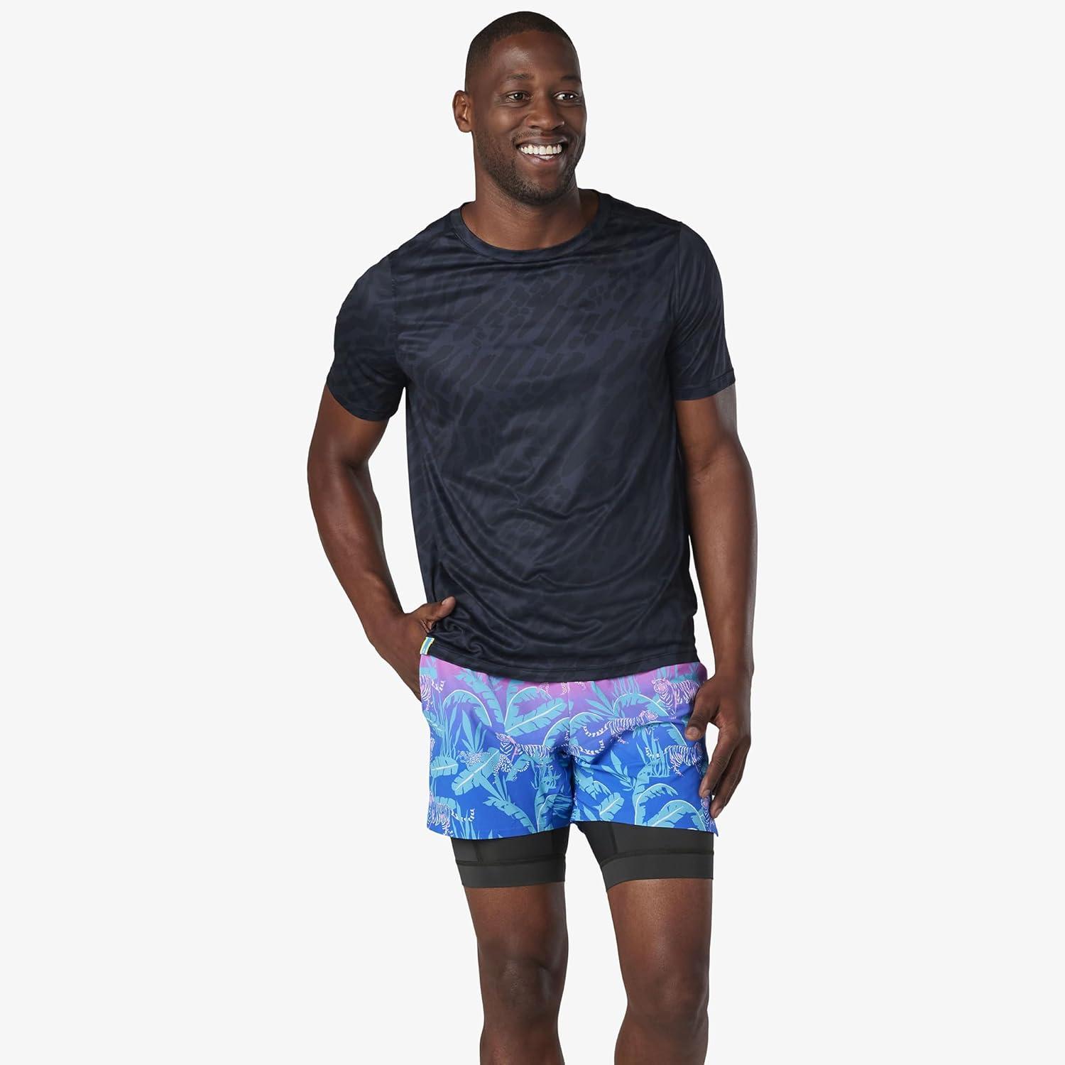 image:imageChubbies Ultimate Training Shorts Mens Gym Shorts and Activewear AntiChafing Compression Liner Elastic Waist 5 PocketsPink